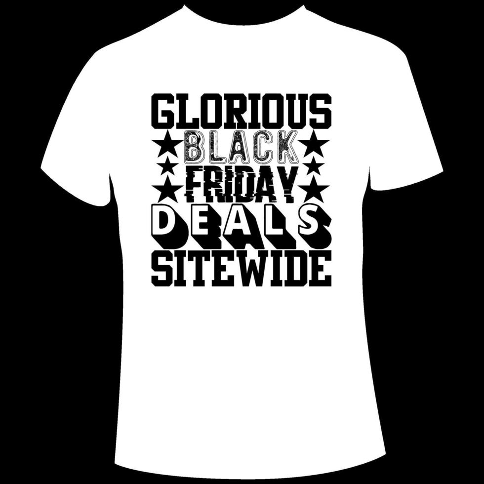 Black Friday t shirt design vector