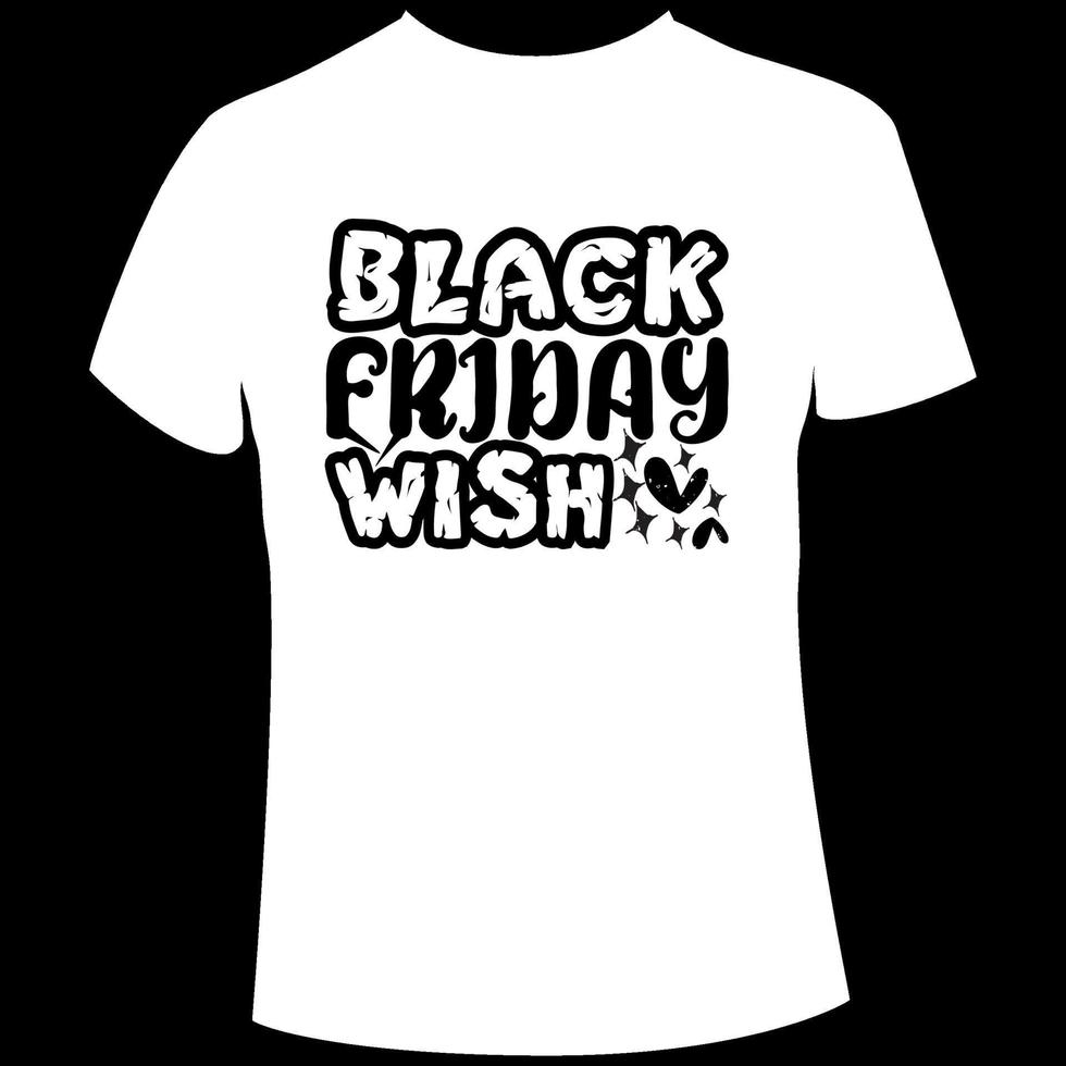 Black Friday t shirt design vector