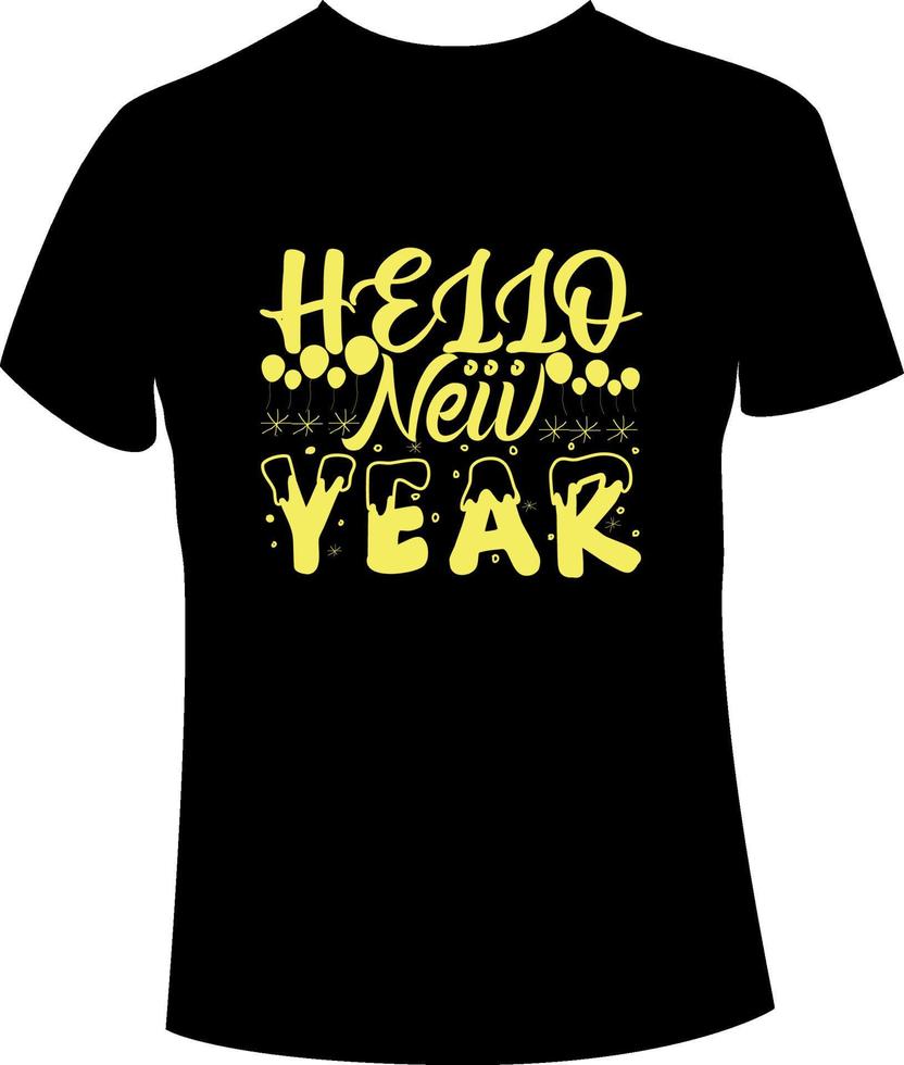 New year t-shirt design vector