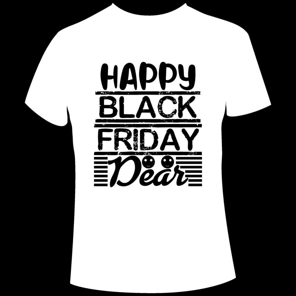 Black Friday t shirt design vector