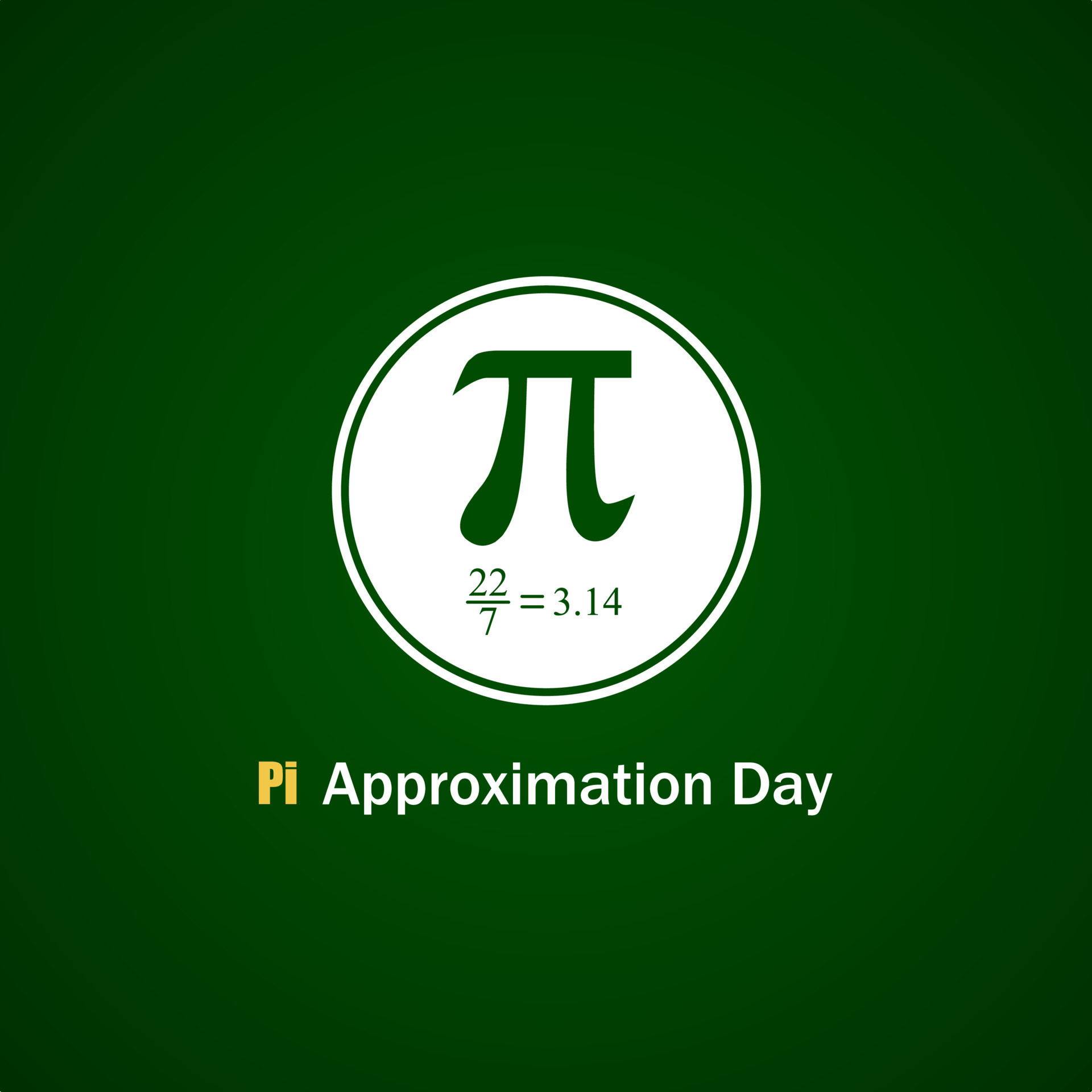 Pi approximation day vector illustration. 9323820 Vector Art at Vecteezy