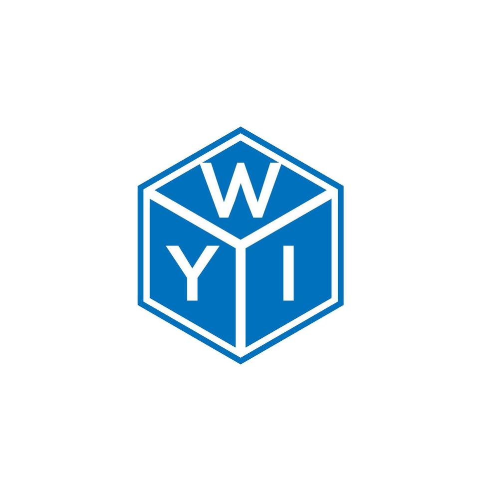 diseño de logotipo de letra wyi sobre fondo negro. concepto de logotipo de letra de iniciales creativas wyi. diseño de letras wyi. vector