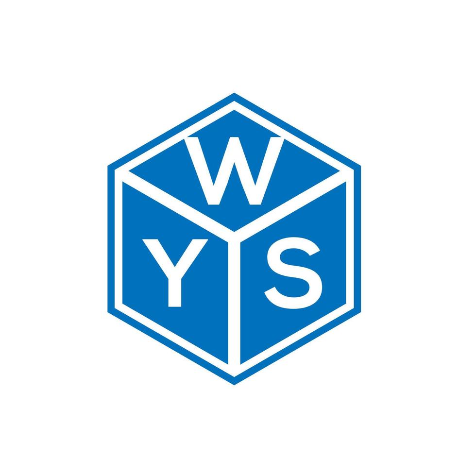 WYs letter logo design on black background. WYs creative initials letter logo concept. WYs letter design. vector