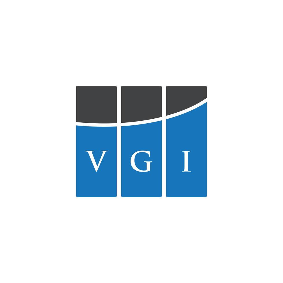 diseño de logotipo de letra vgi sobre fondo blanco. concepto de logotipo de letra de iniciales creativas vgi. diseño de letras vgi. vector