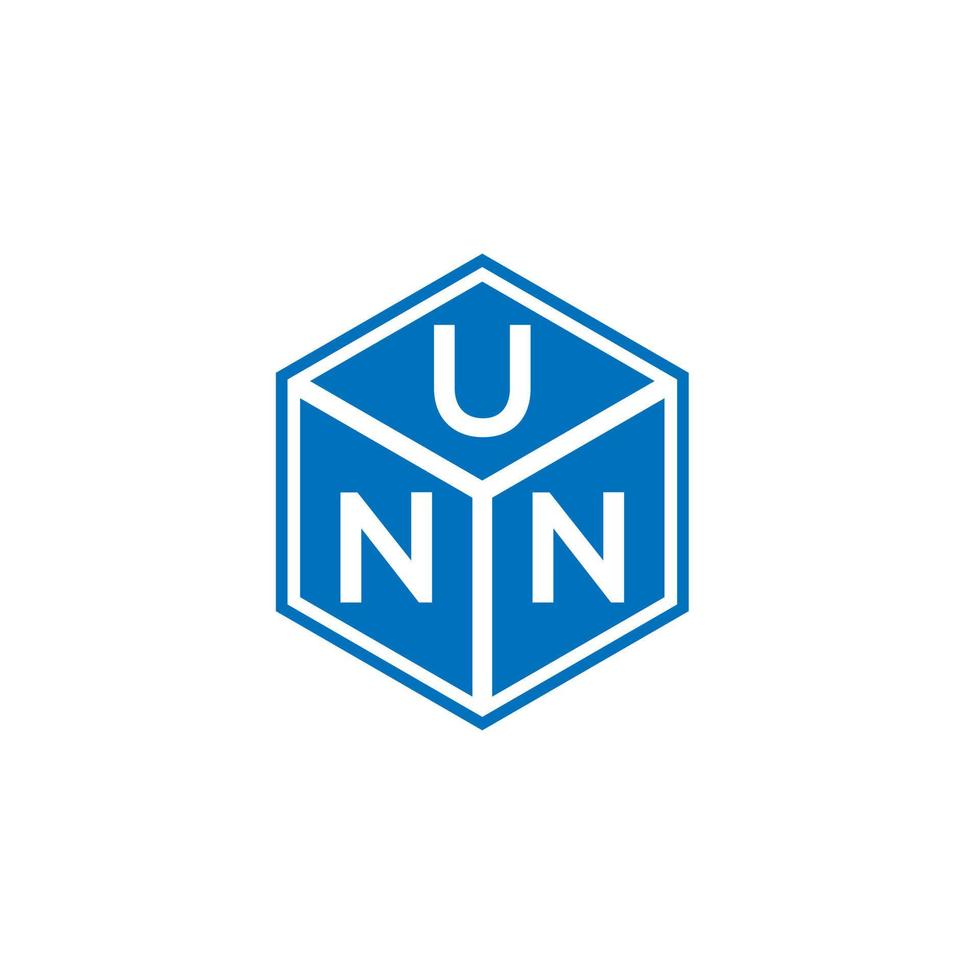 UNN letter logo design on black background. UNN creative initials letter logo concept. UNN letter design. vector