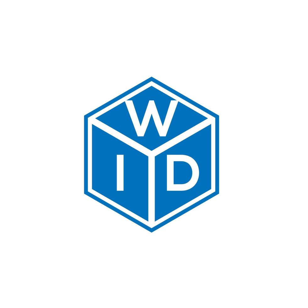 WID letter logo design on black background. WID creative initials letter logo concept. WID letter design. vector