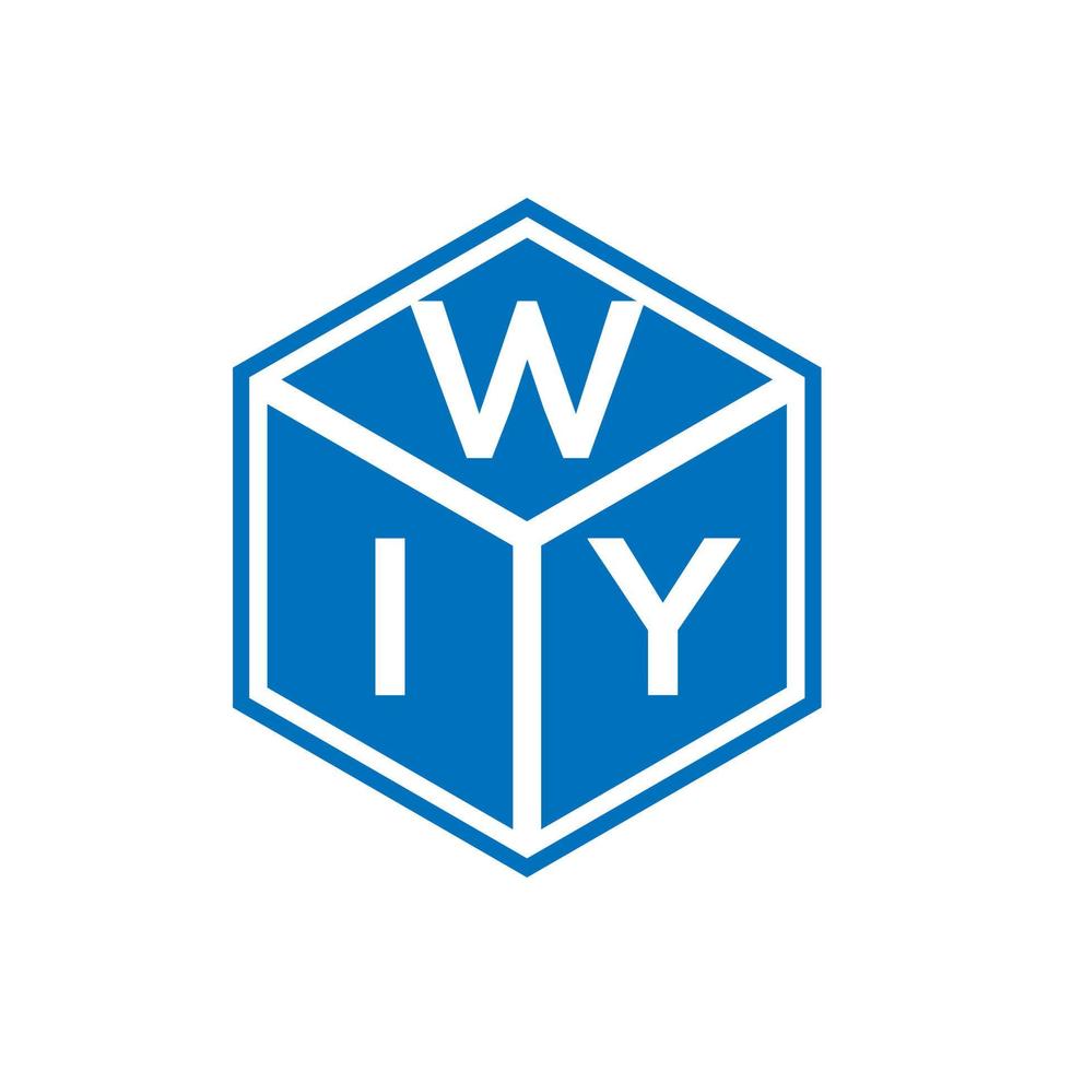 diseño de logotipo de letra wiy sobre fondo negro. concepto de logotipo de letra de iniciales creativas wiy. diseño de letra wiy. vector