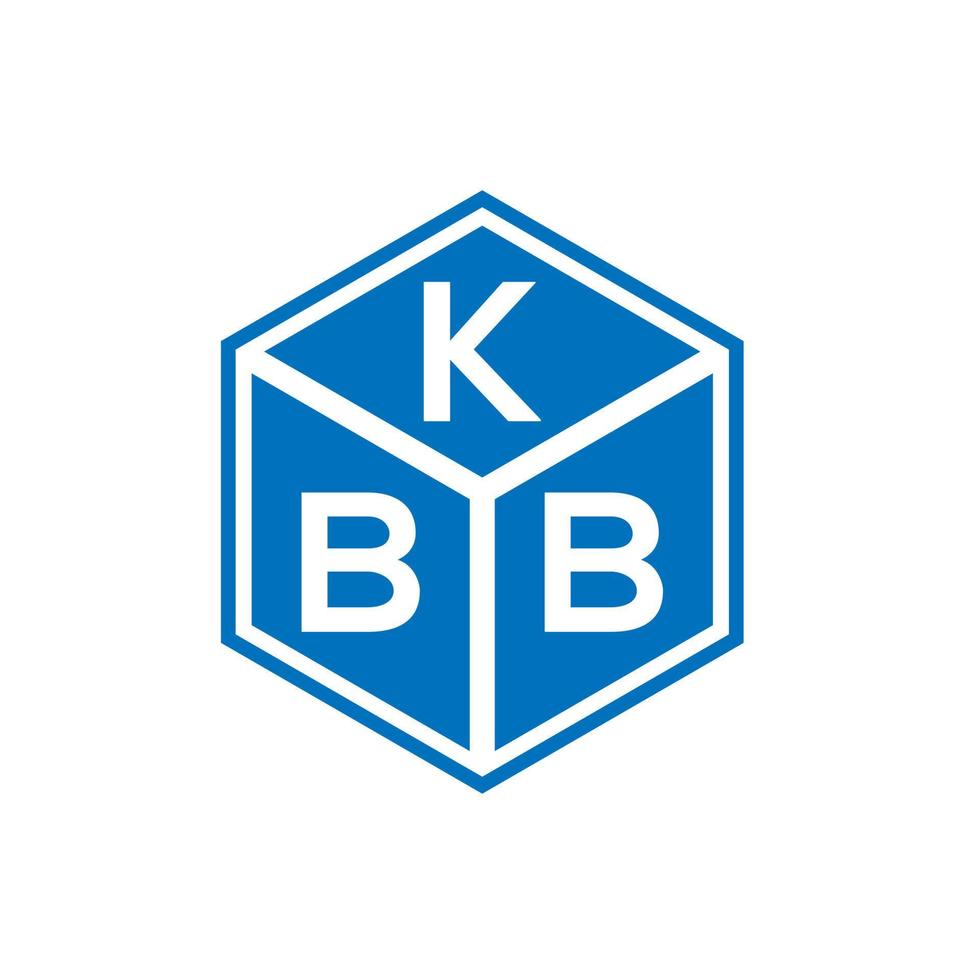 diseño de logotipo de letra kbb sobre fondo negro. concepto de logotipo de letra de iniciales creativas kbb. diseño de letras kbb. vector