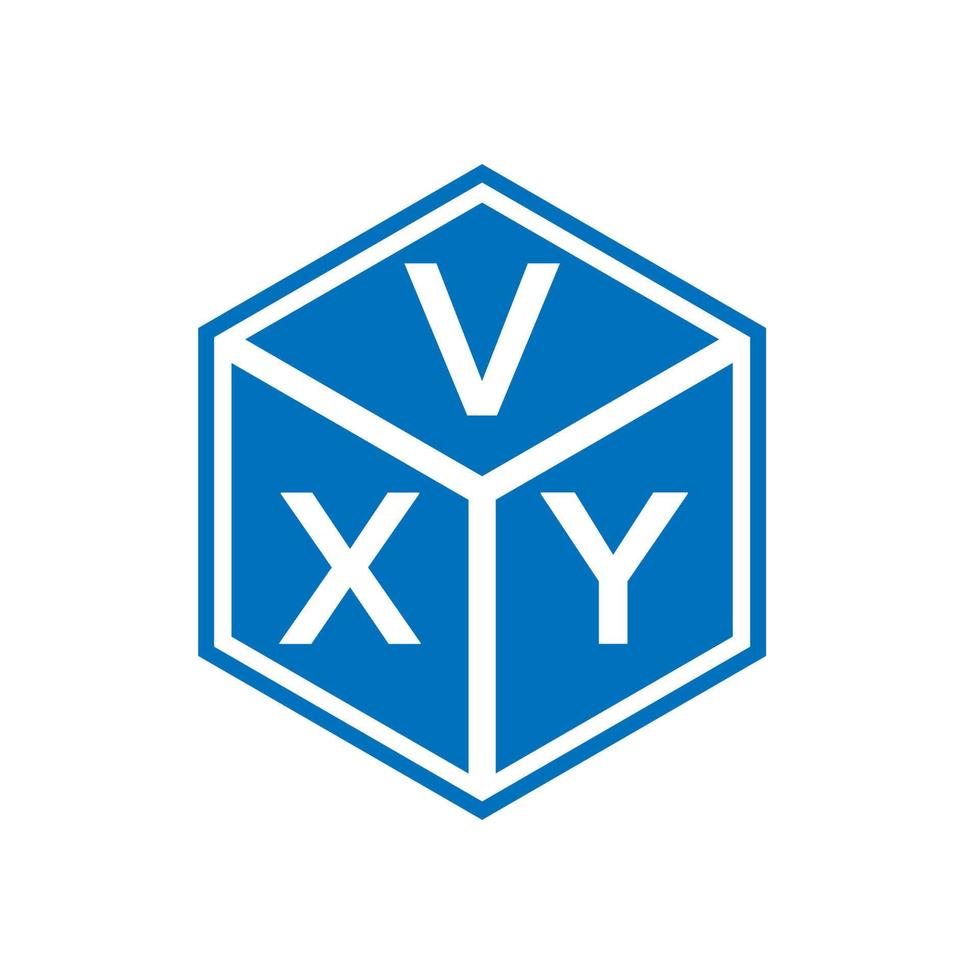 diseño de logotipo de letra vxy sobre fondo negro. Concepto de logotipo de letra de iniciales creativas vxy. diseño de letras vxy. vector