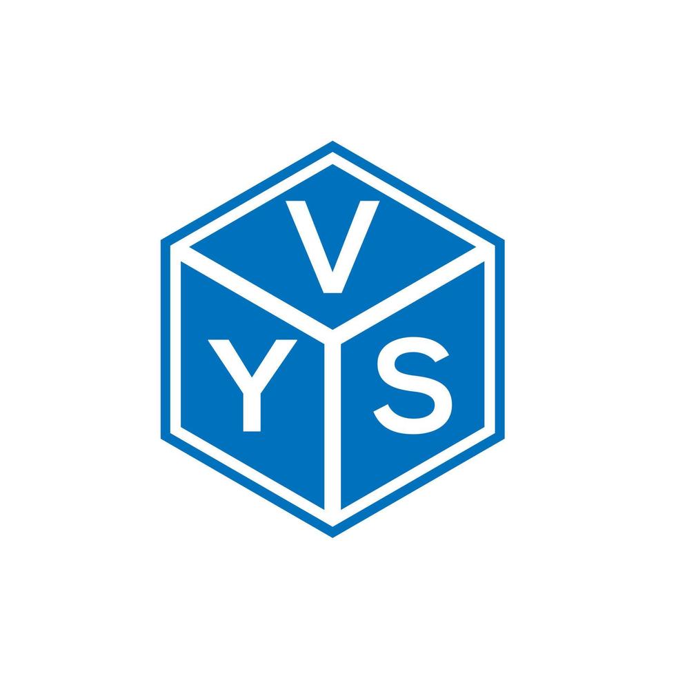 diseño del logotipo de la letra vys sobre fondo negro. concepto de logotipo de letra de iniciales creativas vys. diseño de letras vys. vector