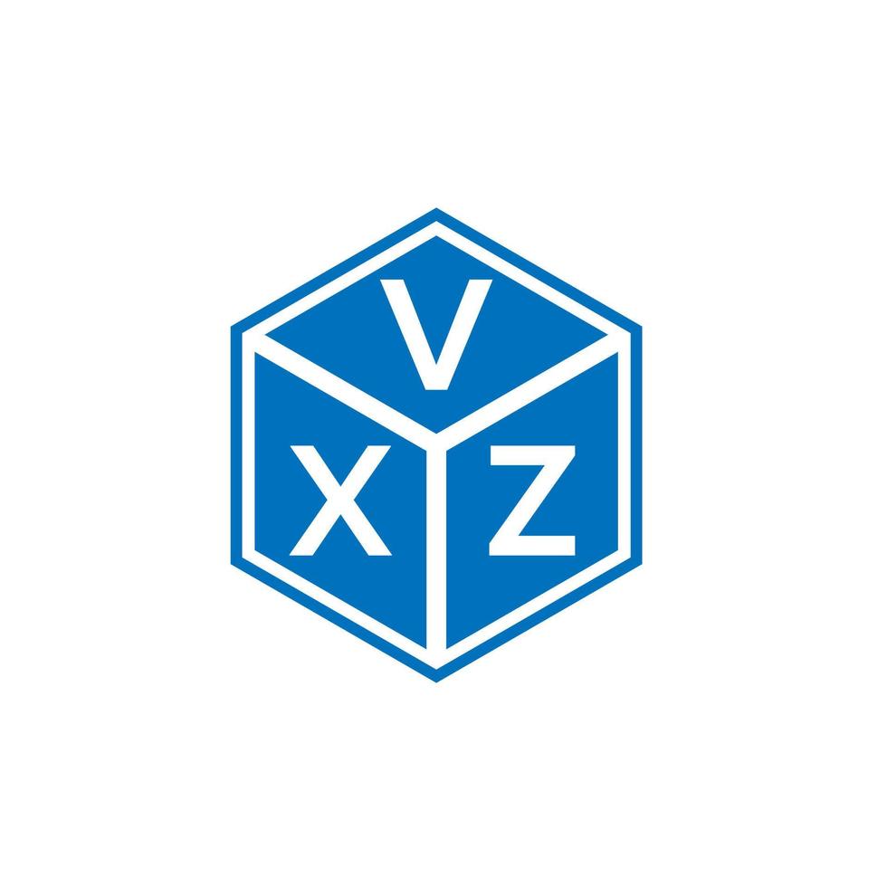 VXZ letter logo design on black background. VXZ creative initials letter logo concept. VXZ letter design. vector