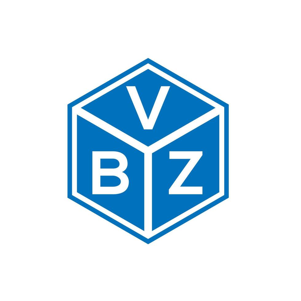 diseño de logotipo de letra vbz sobre fondo negro. Concepto de logotipo de letra de iniciales creativas vbz. diseño de letras vbz. vector