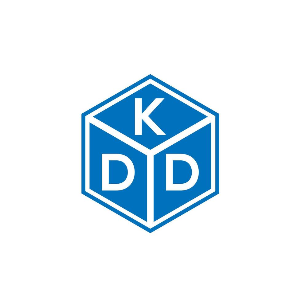 diseño de logotipo de letra kdd sobre fondo negro. concepto de logotipo de letra de iniciales creativas kdd. diseño de letras kdd. vector