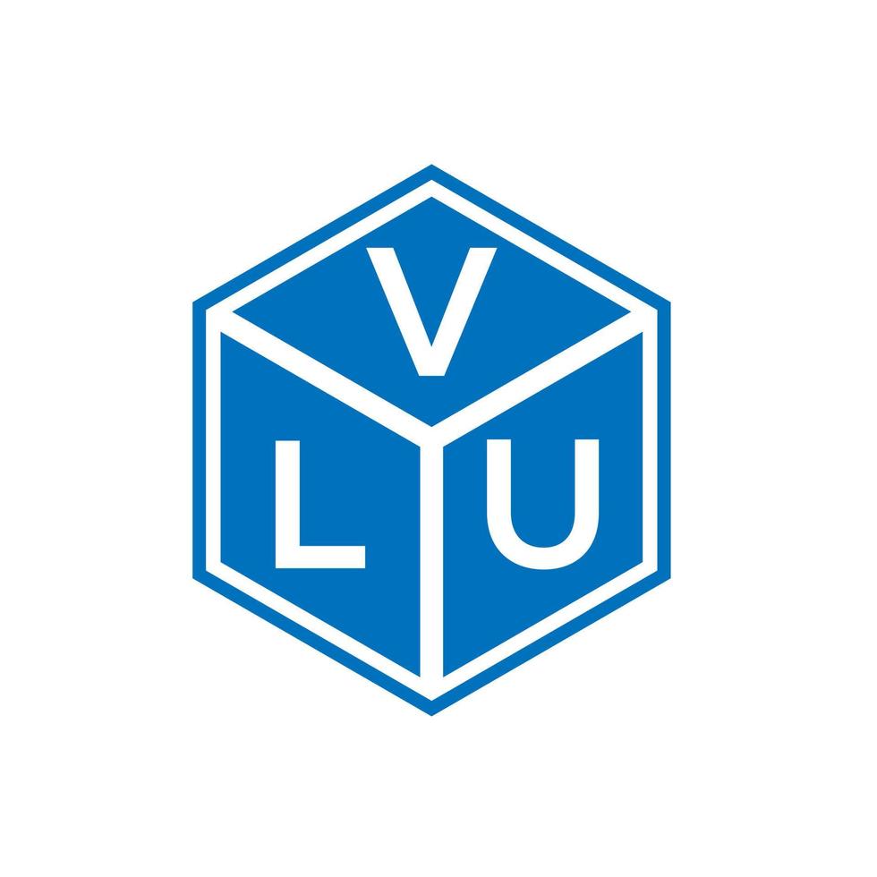 VLU letter logo design on black background. VLU creative initials letter logo concept. VLU letter design. vector