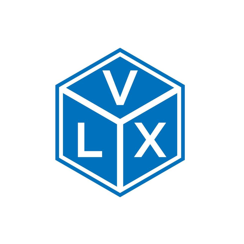 VLX letter logo design on black background. VLX creative initials letter logo concept. VLX letter design. vector