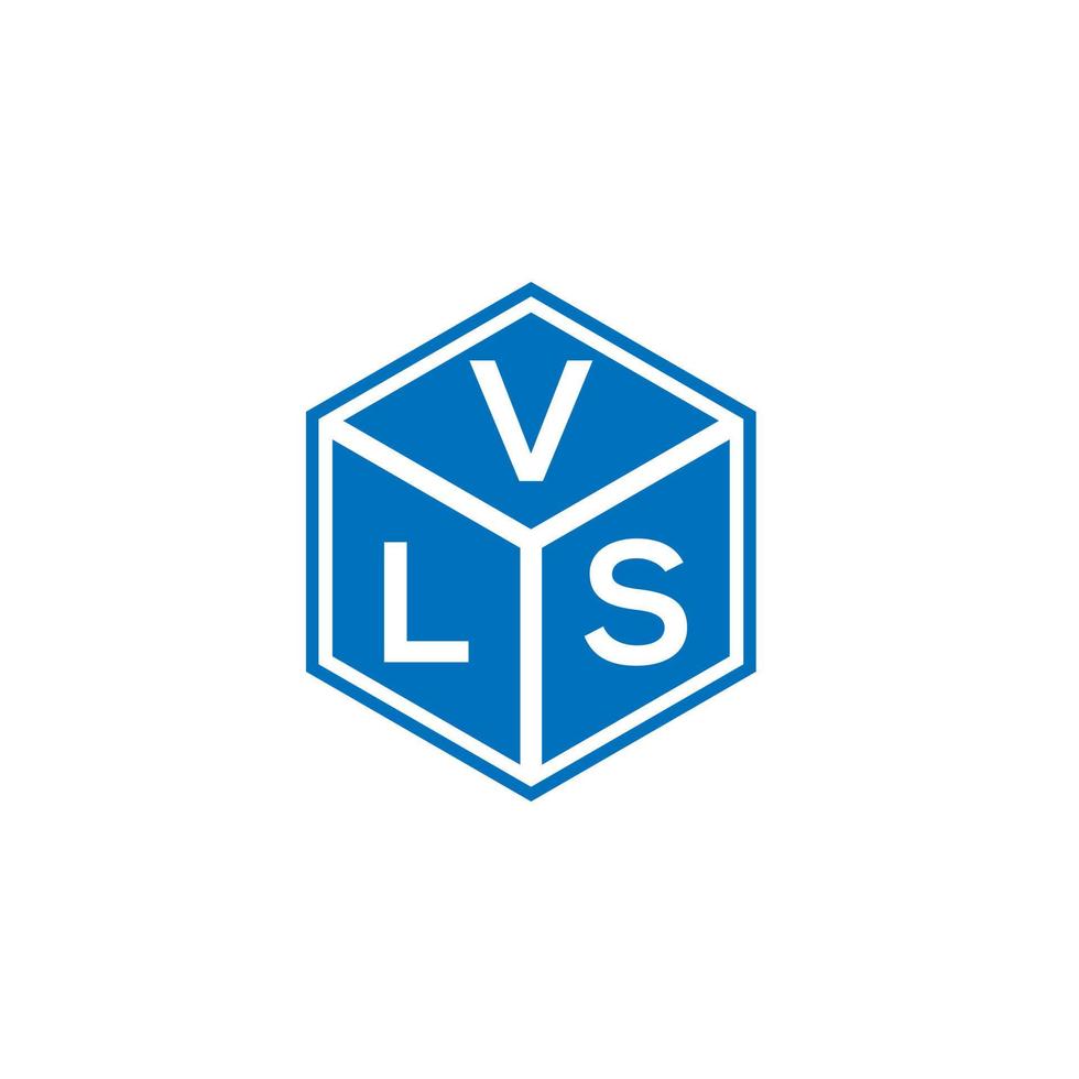 VLS letter logo design on black background. VLS creative initials letter logo concept. VLS letter design. vector