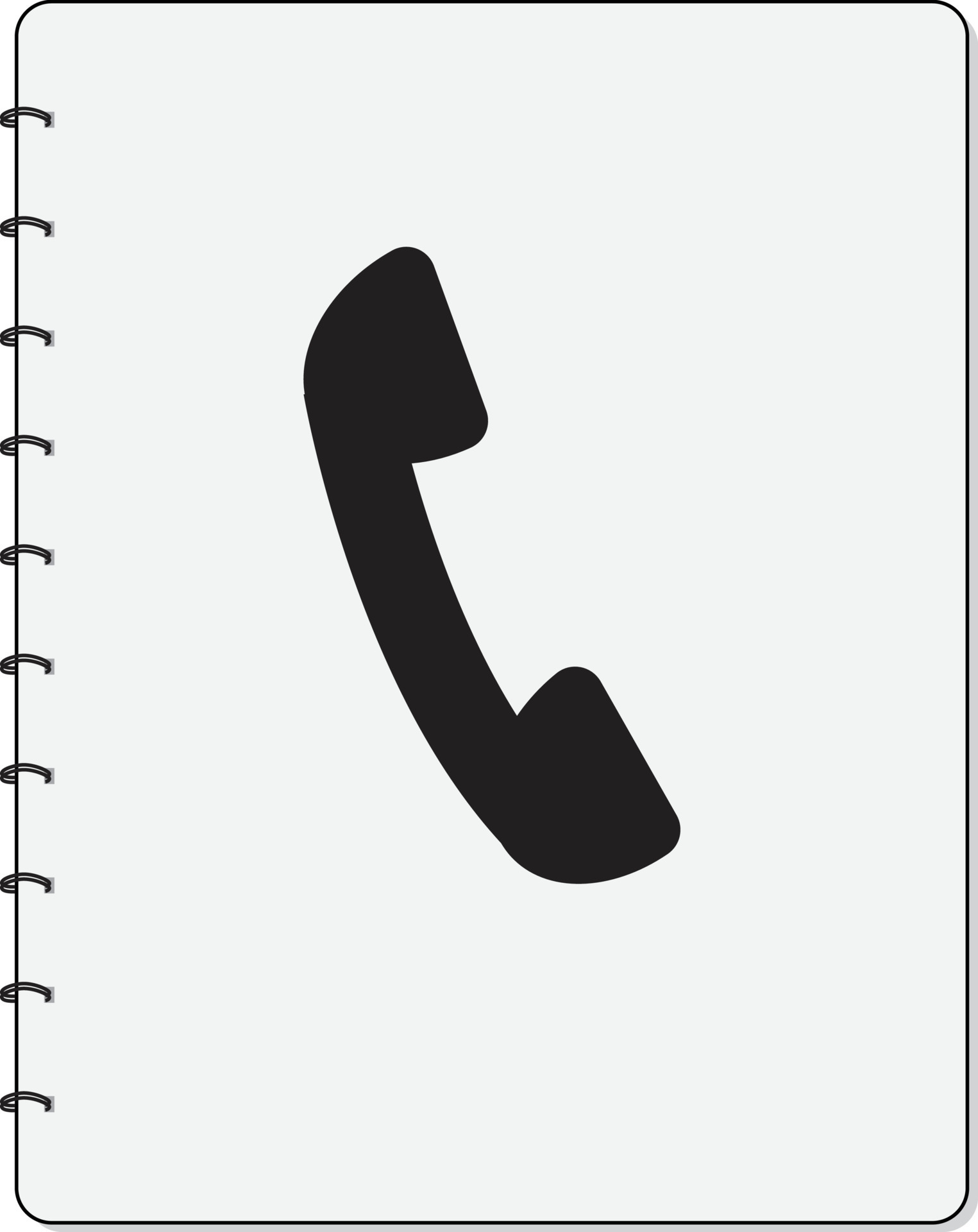 address book icon. contact book icon for your web site design, logo