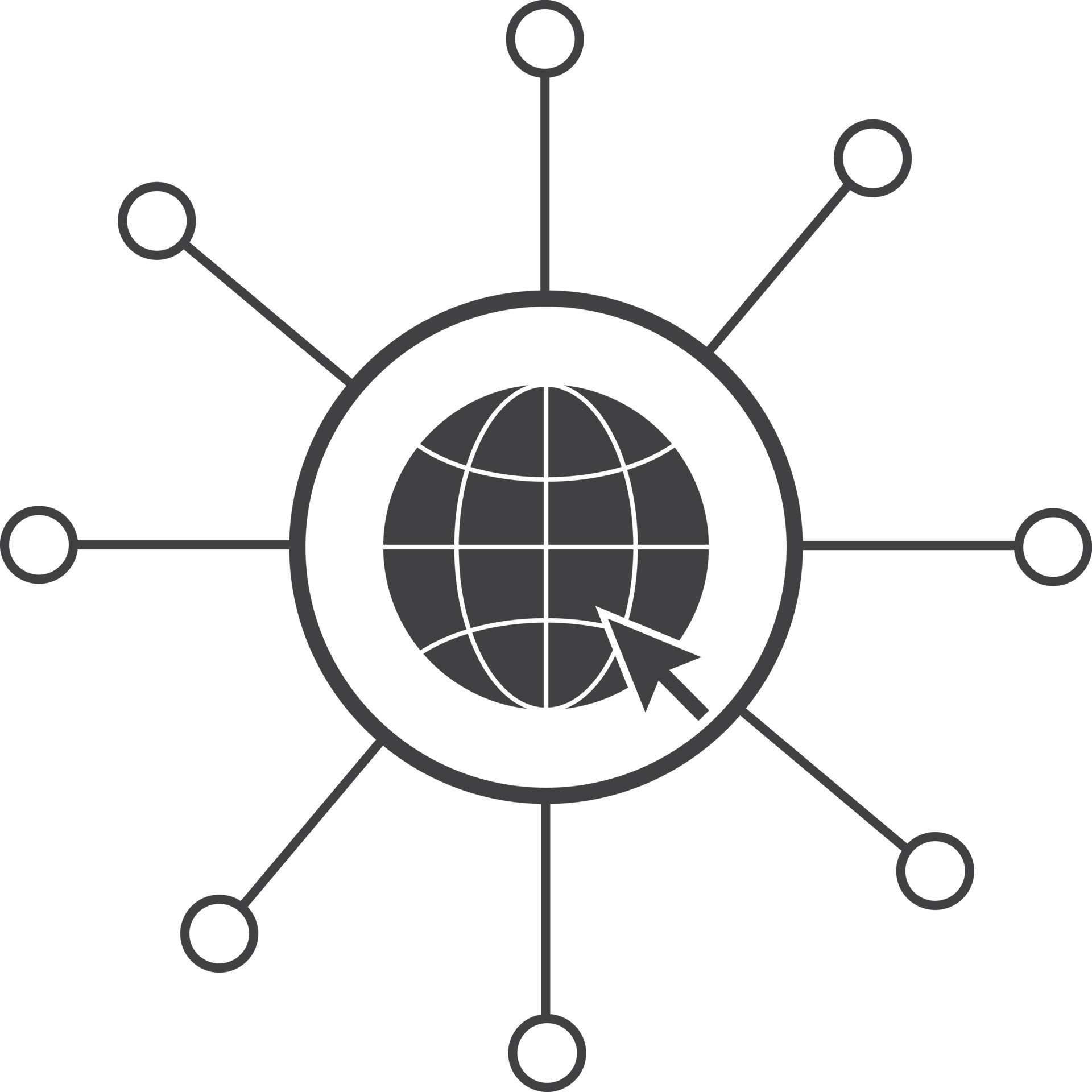 global network connection icon. business networking icon.