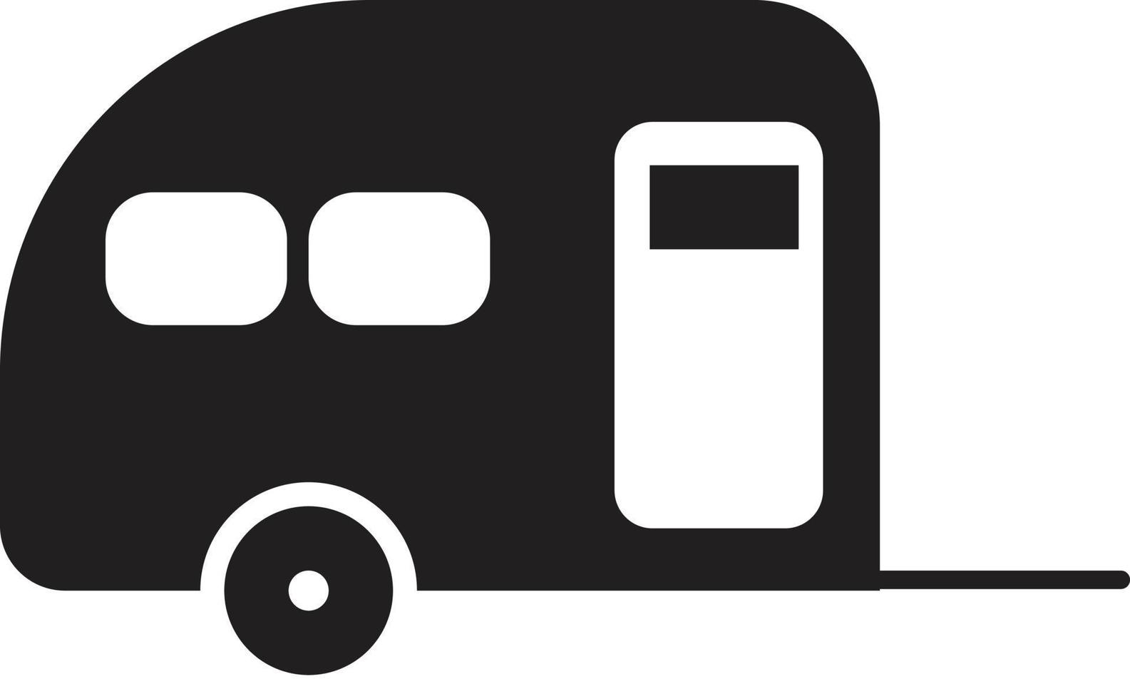 camping caravan icon. camping car sign. camping car symbol. camping caravan sign. vector