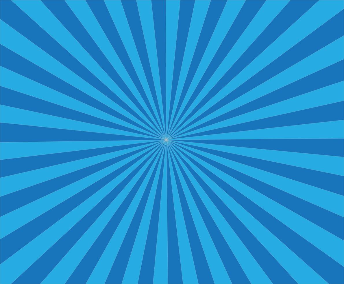 retro blue background ray. blue background in pop art style. vector