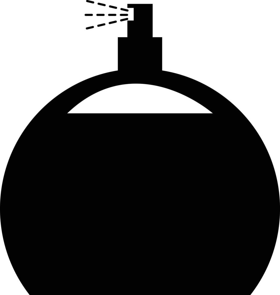 icono de contenedor de spray de perfume sobre fondo blanco. estilo plano símbolo de spray de perfume. signo de perfume vector
