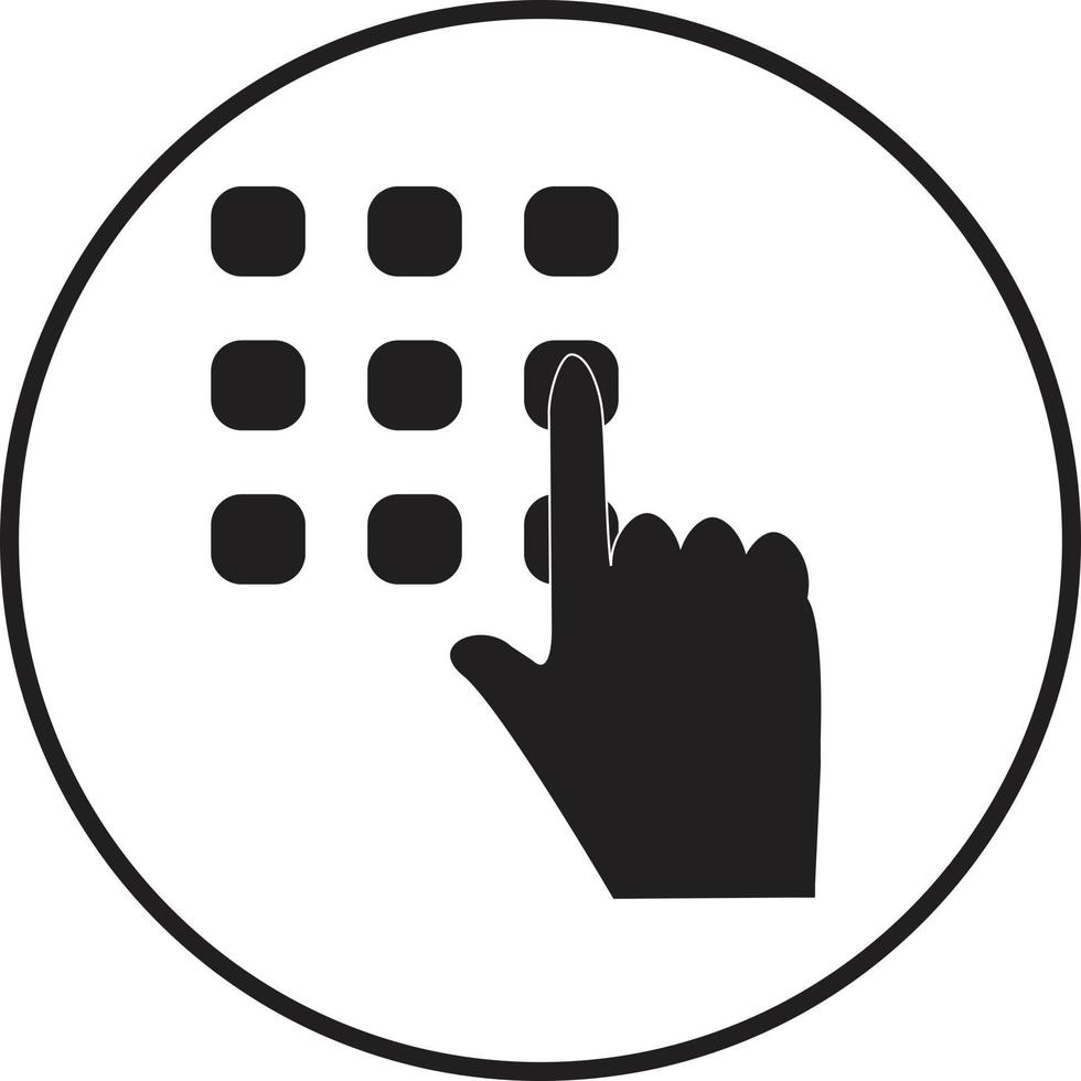 enter code icon. access code icon. pin code symbol. password and unlock sign. vector