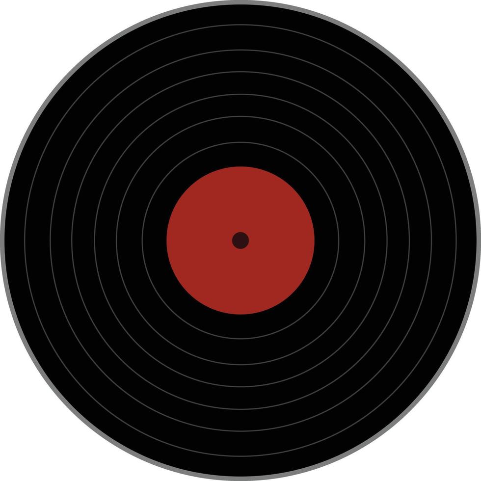 vinyl record icon on white background. flat style. vinyl record icon for your web site design, logo, app, UI. music symbol. Vinyl 33rpm record sign. vector