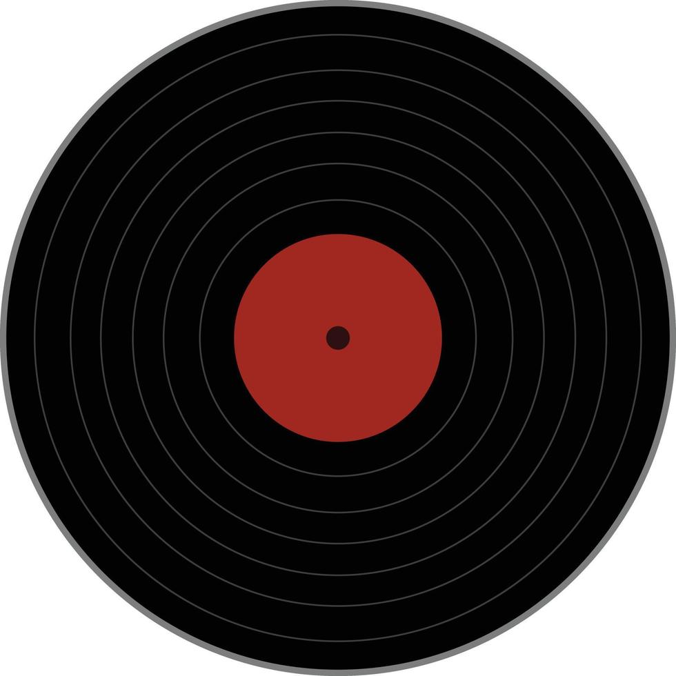 icono de disco de vinilo sobre fondo blanco. estilo plano icono de disco de vinilo para el diseño de su sitio web, logotipo, aplicación, ui. símbolo de la música señal de registro de vinilo de 33 rpm. vector