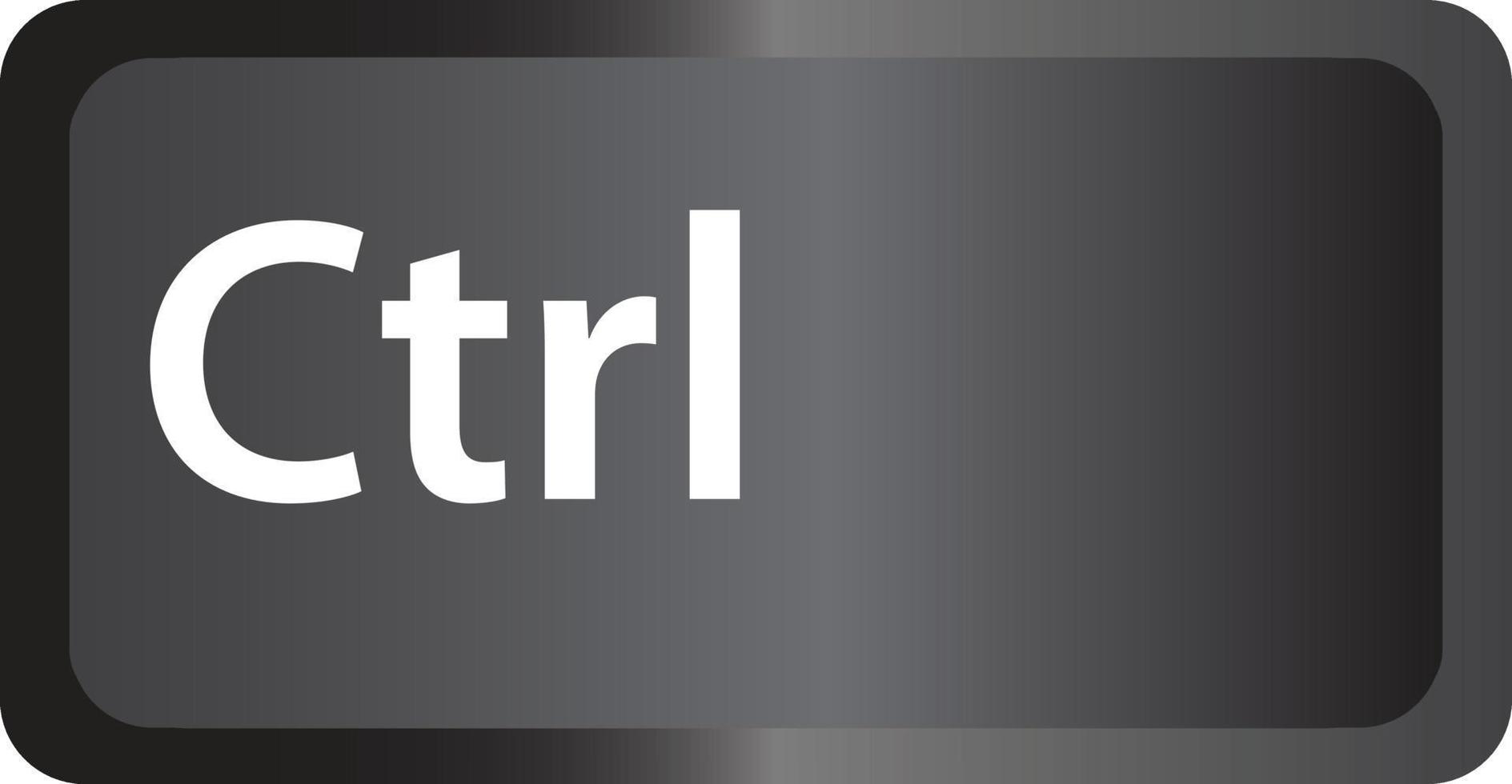 Control computer key button on white background. flat style. Ctrl button symbol. Control key
