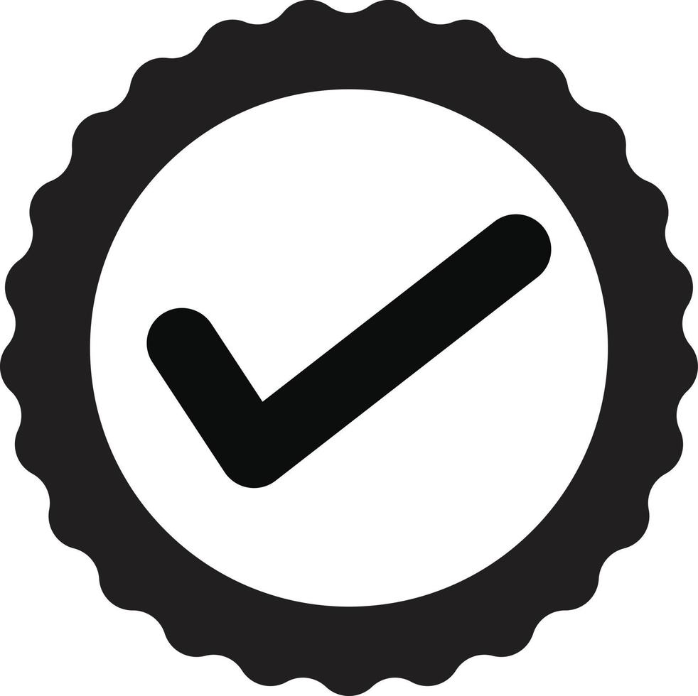 approved certificate icon. approved icon. check mark symbol. accepted sign. award seal business sign. vector