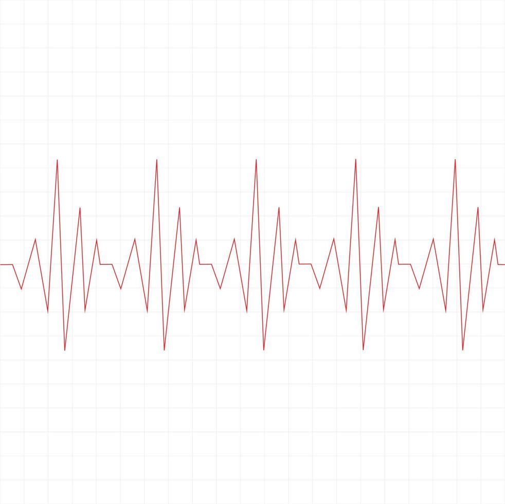 heart beat cardiogram icon on white background. flat style. Heart disease cardiogram icon for your web site design, logo, app, UI. Heartbeat line symbol.  Heart pulse monitor with signal sign. vector