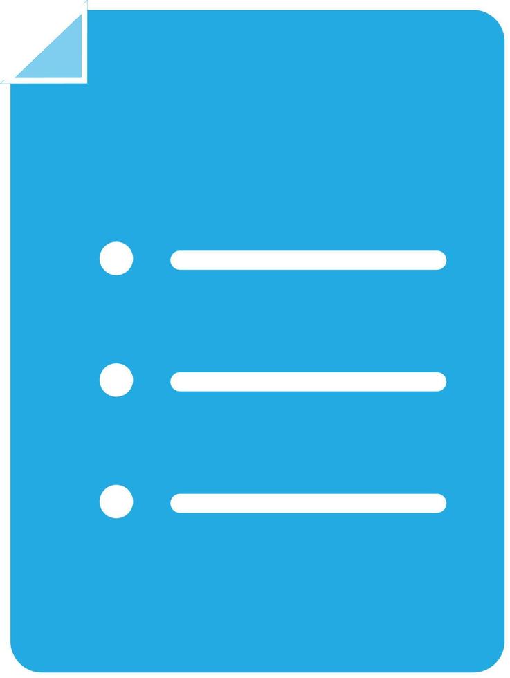 blue paper icon on white background. forms icon. file web symbol paper sign. vector