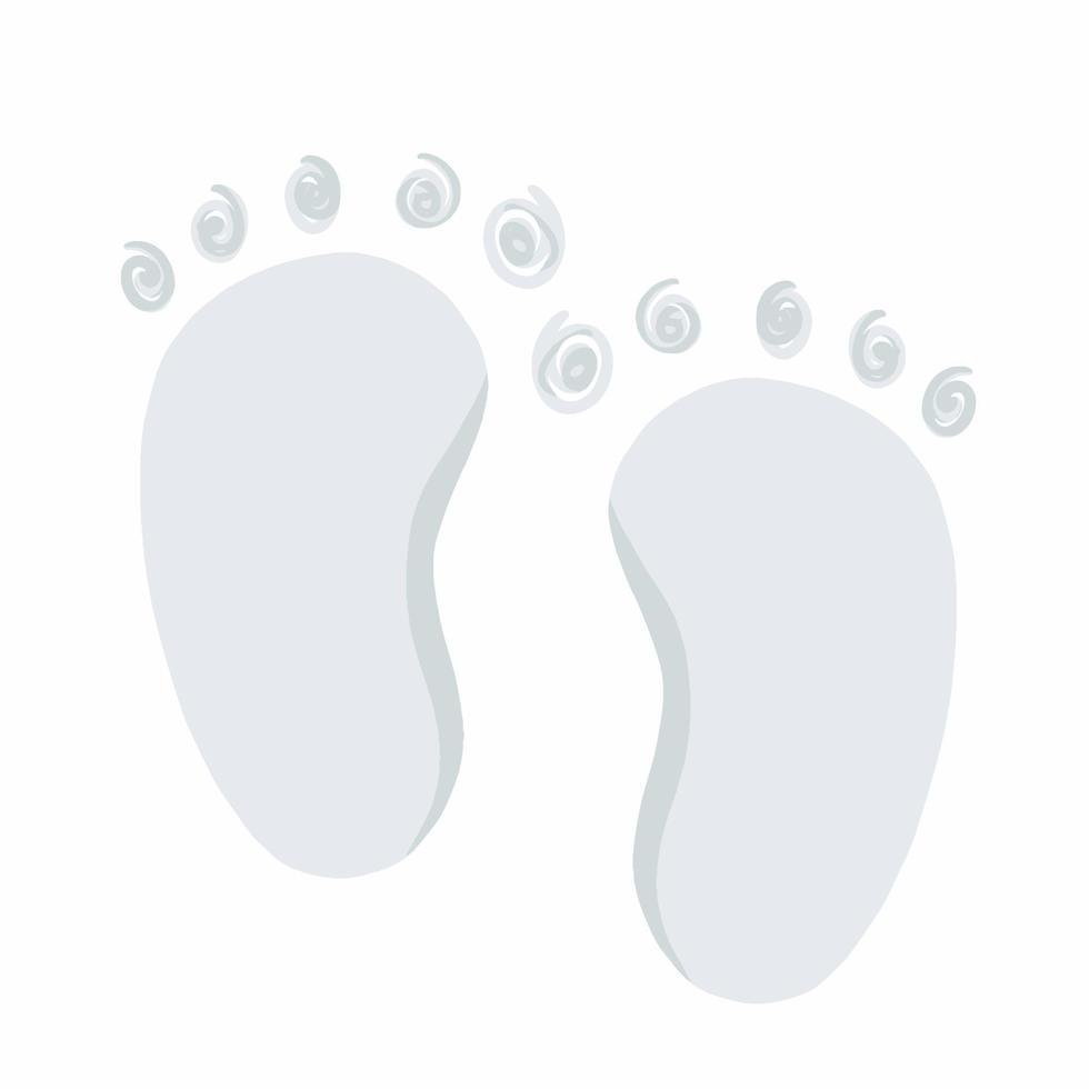 New born baby boy finger. Gender party. Baby shower vector