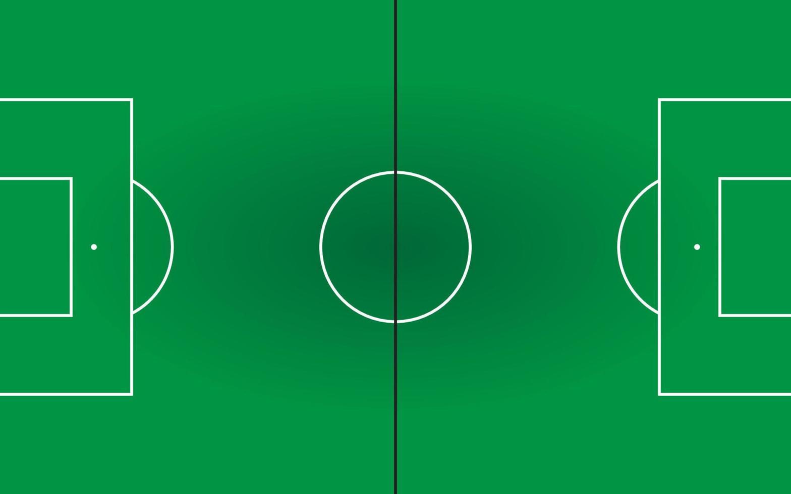 football field vector with white lines and green field
