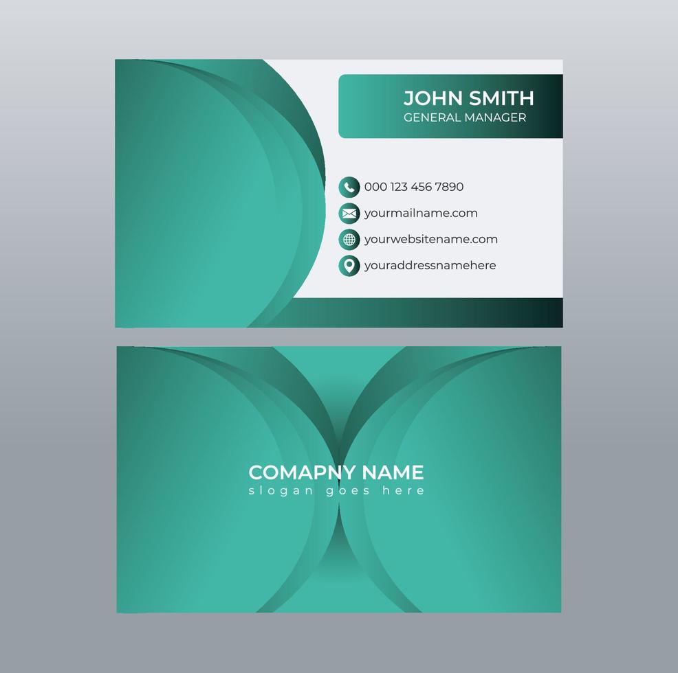 Modern Business Card Design Template vector