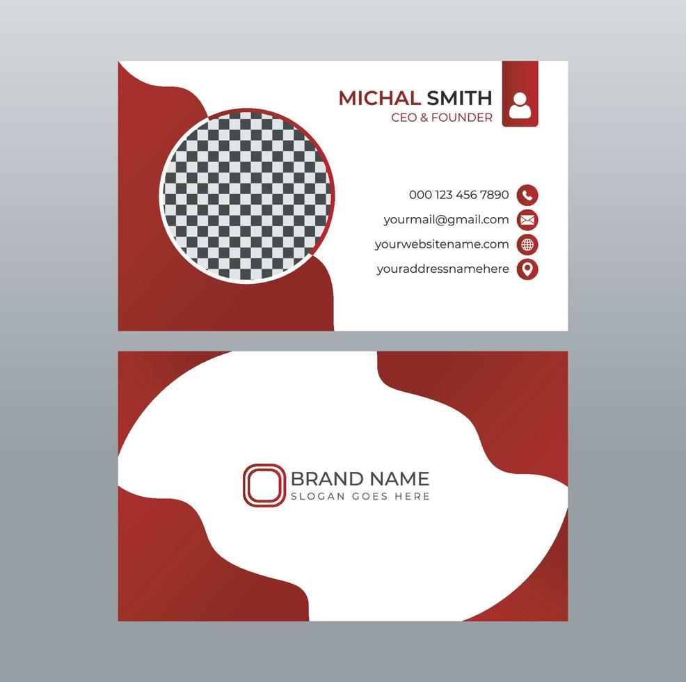 Modern and Professional Business Card Template vector