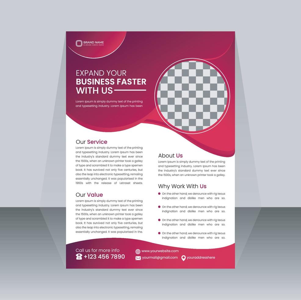 Modern Corporate Business Flyer Design Template vector