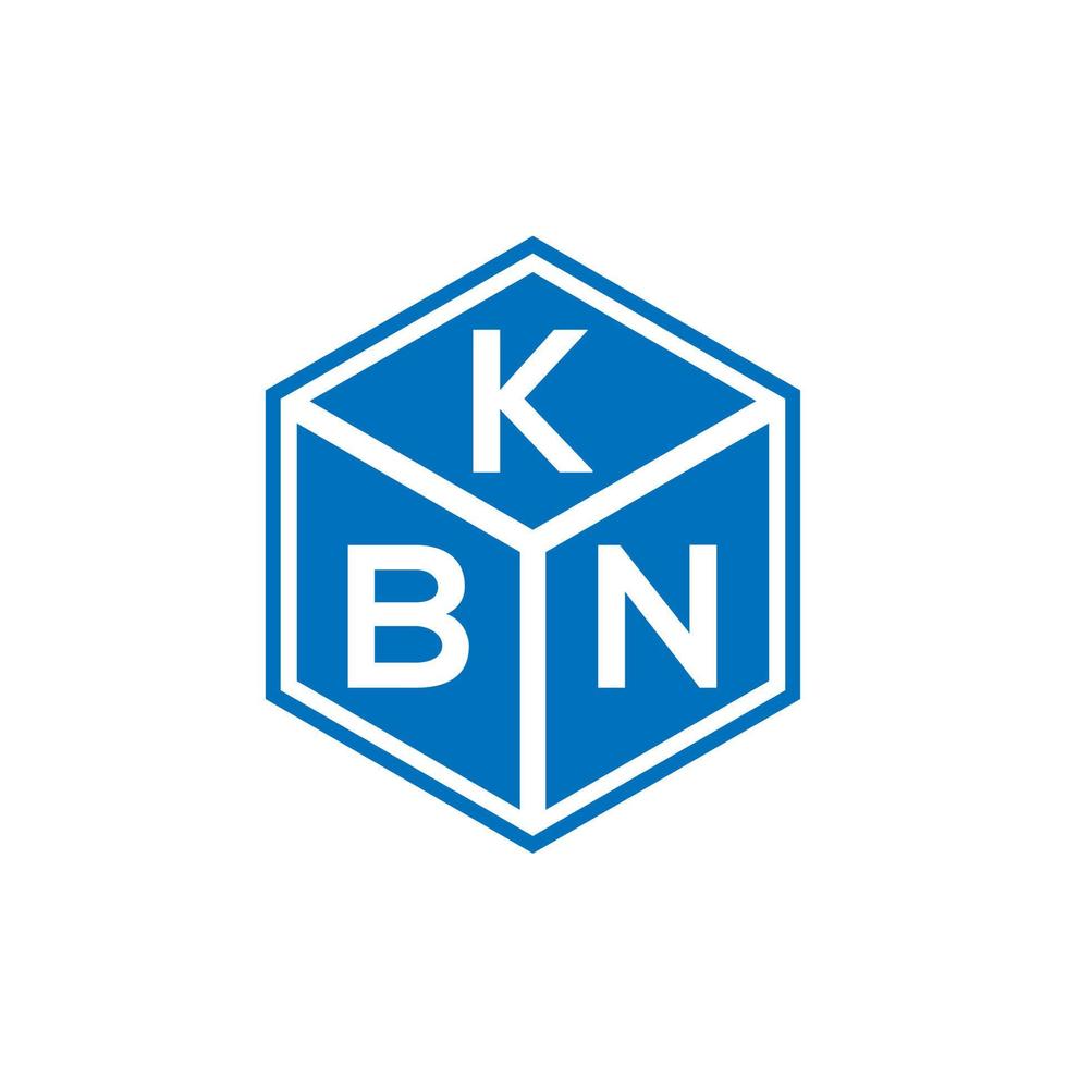 diseño de logotipo de letra kbn sobre fondo negro. concepto de logotipo de letra de iniciales creativas kbn. diseño de letras kbn. vector