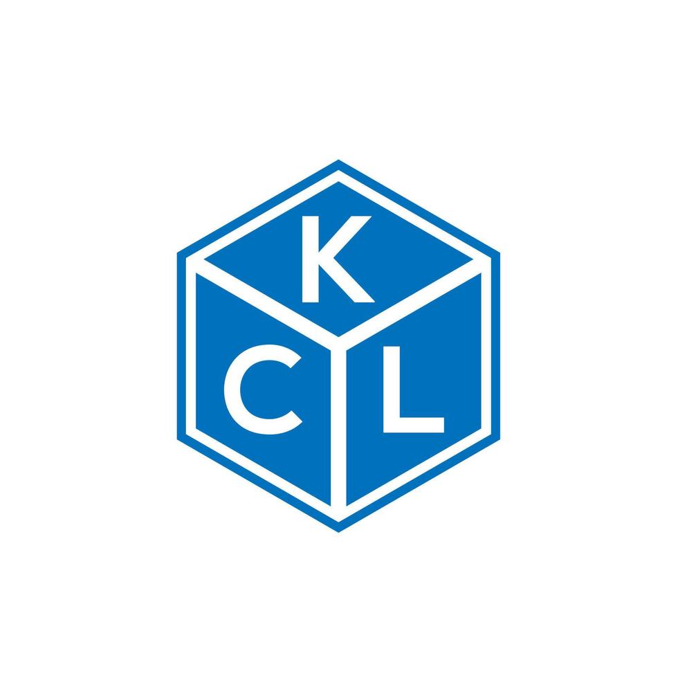 diseño de logotipo de letra kcl sobre fondo negro. concepto de logotipo de letra de iniciales creativas kcl. diseño de letras kcl. vector