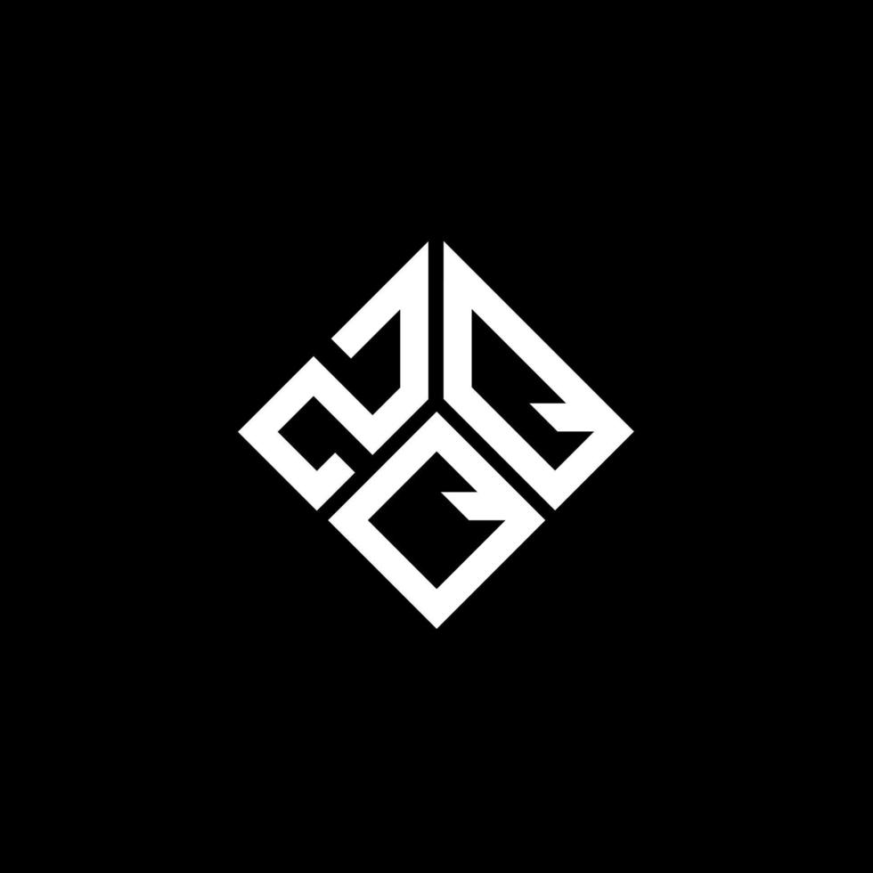 diseño de logotipo de letra zqq sobre fondo negro. concepto de logotipo de letra inicial creativa zqq. diseño de letras zqq. vector