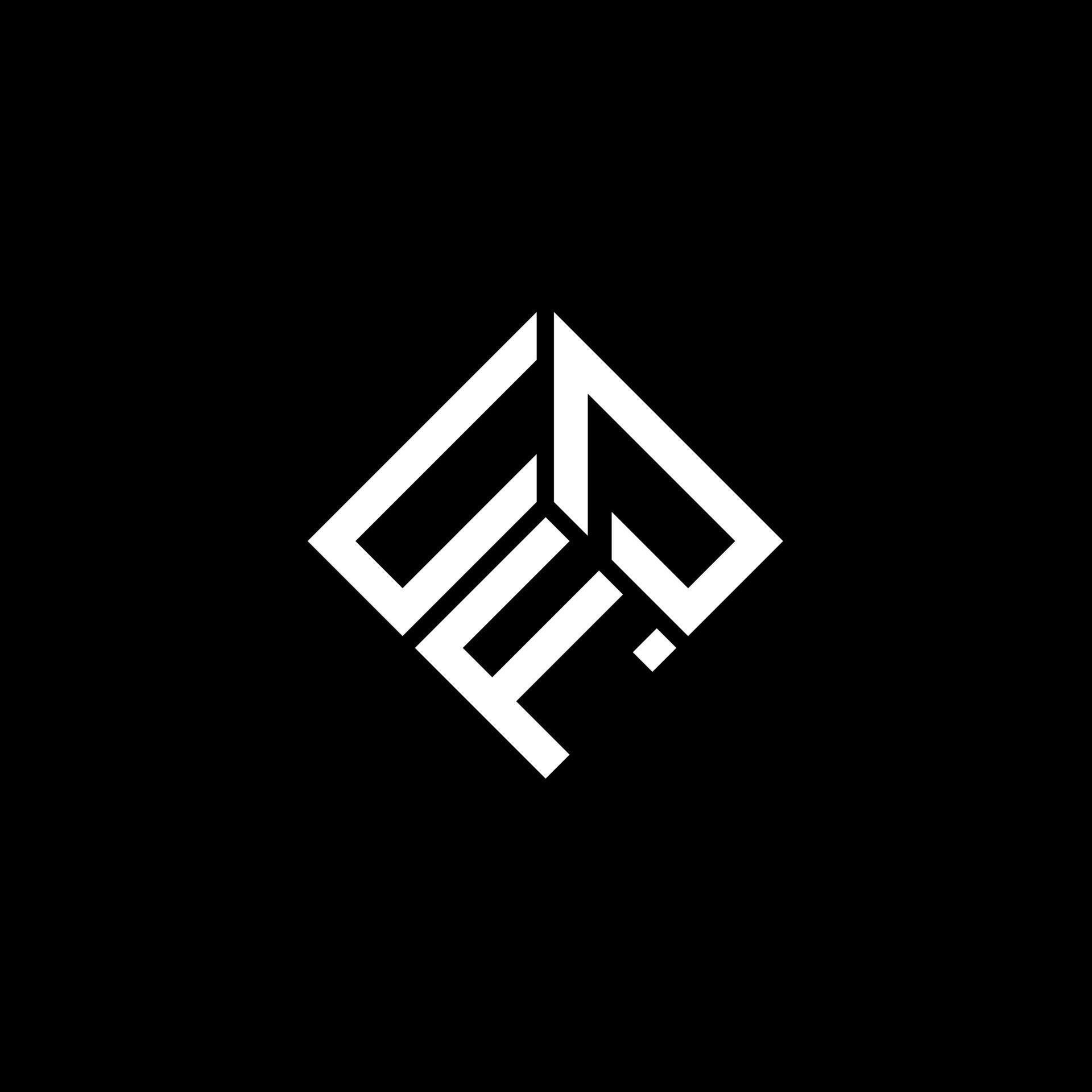 diseño del logotipo de la letra ufd sobre fondo negro. Concepto de