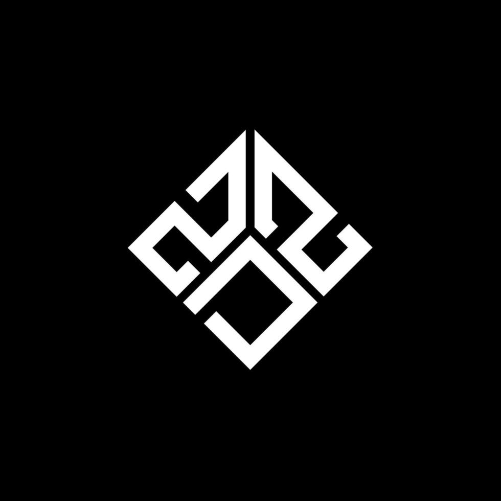 diseño de logotipo de letra zdz sobre fondo negro. concepto de logotipo de letra de iniciales creativas zdz. diseño de letras zdz. vector