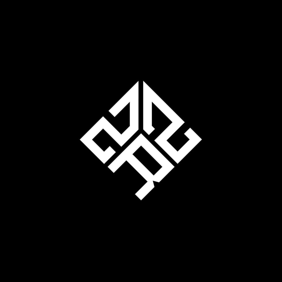 ZRZ letter logo design on black background. ZRZ creative initials letter logo concept. ZRZ letter design. vector