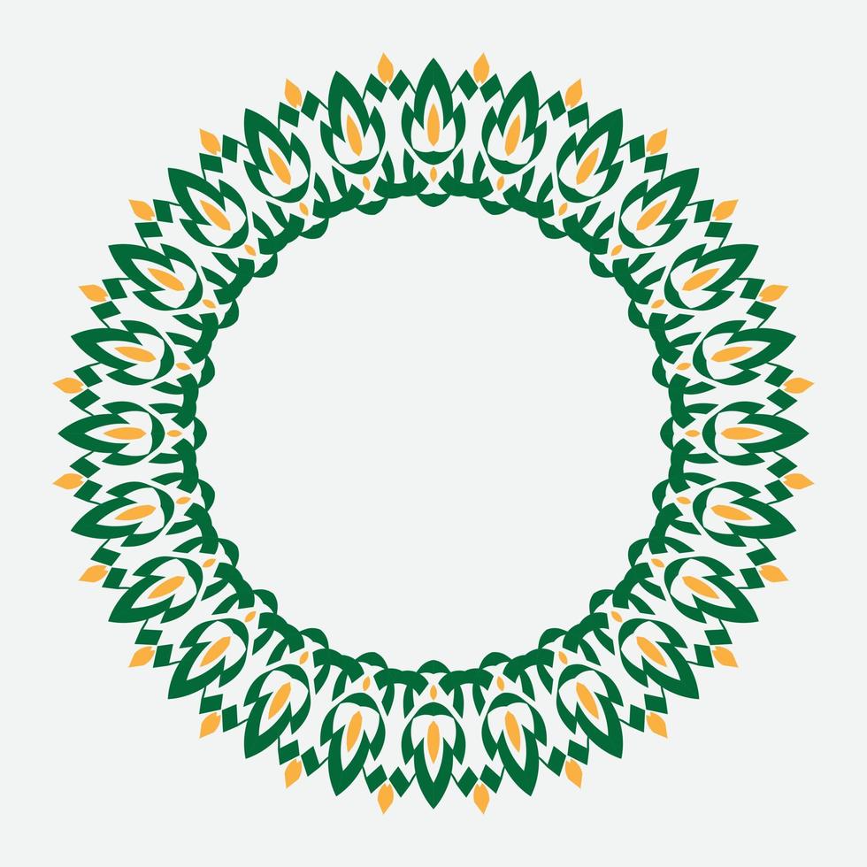 Decorative Round Frame. vintage round frame. vector