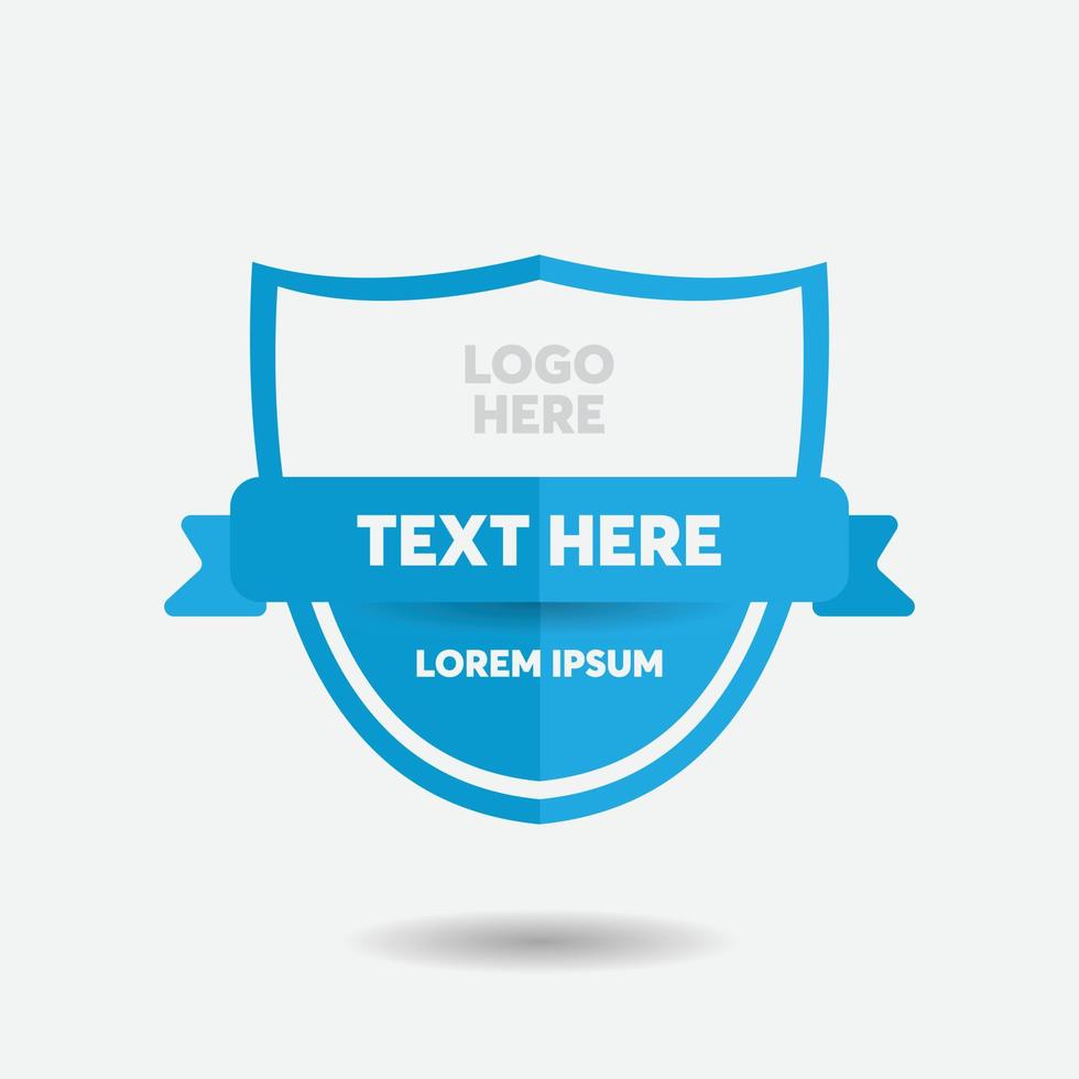 modern badge for logo, certificate, quality, label with blue color vector