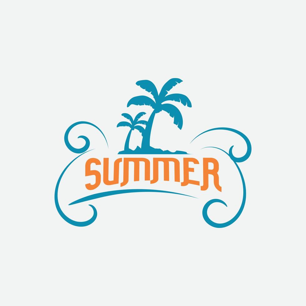 vintage summer badge. retro summer logo. summer logo. vector