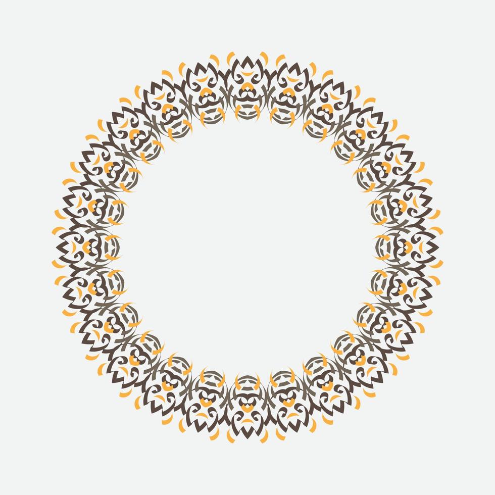 Decorative Round Frame. vintage round frame. vector