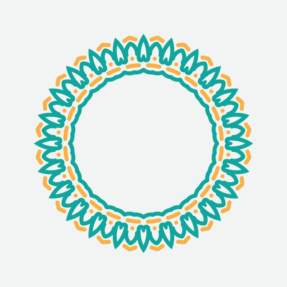 Decorative Round Frame. vintage round frame. vector