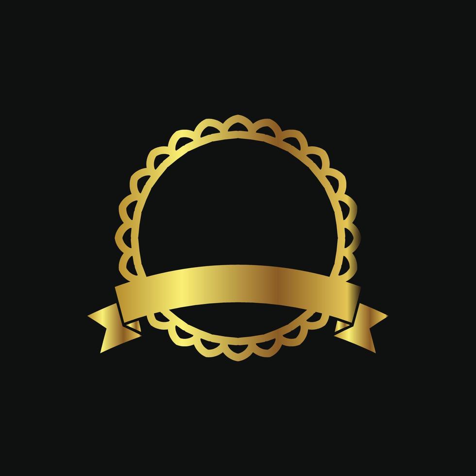 Free Gold Badge Element vector