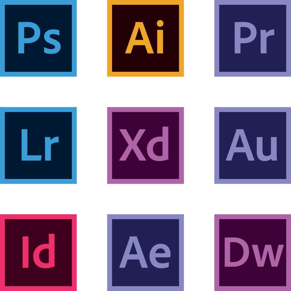 Old Adobe Icons vector